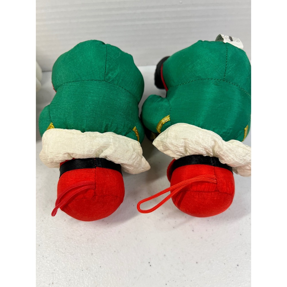Vintage 1996 Four Star Intl & Stuffins Christmas Plush Elves & Polar Bear Set 3 - Picture 6 of 10